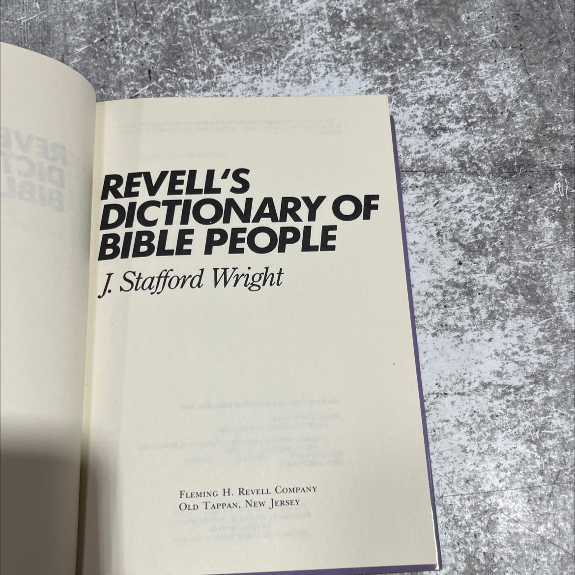revell's dictionary of bible people book, by j. stafford wright, 1978 Hardcover image 2