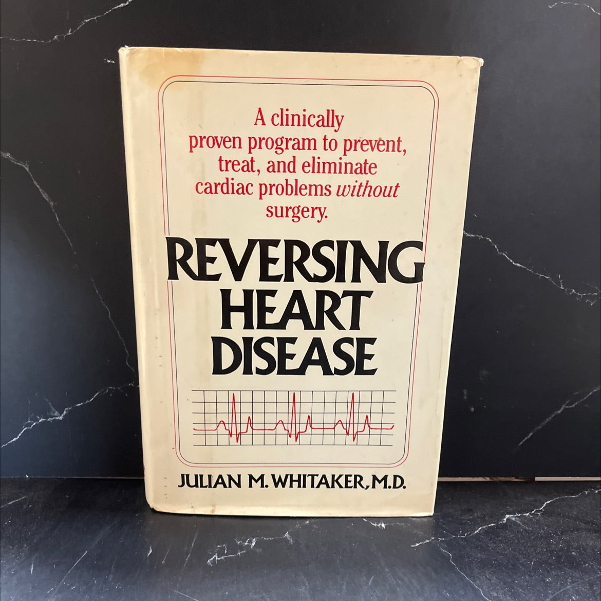 reversing heart disease book, by julian m. whitaker, m.d., 1985 Hardcover image 1