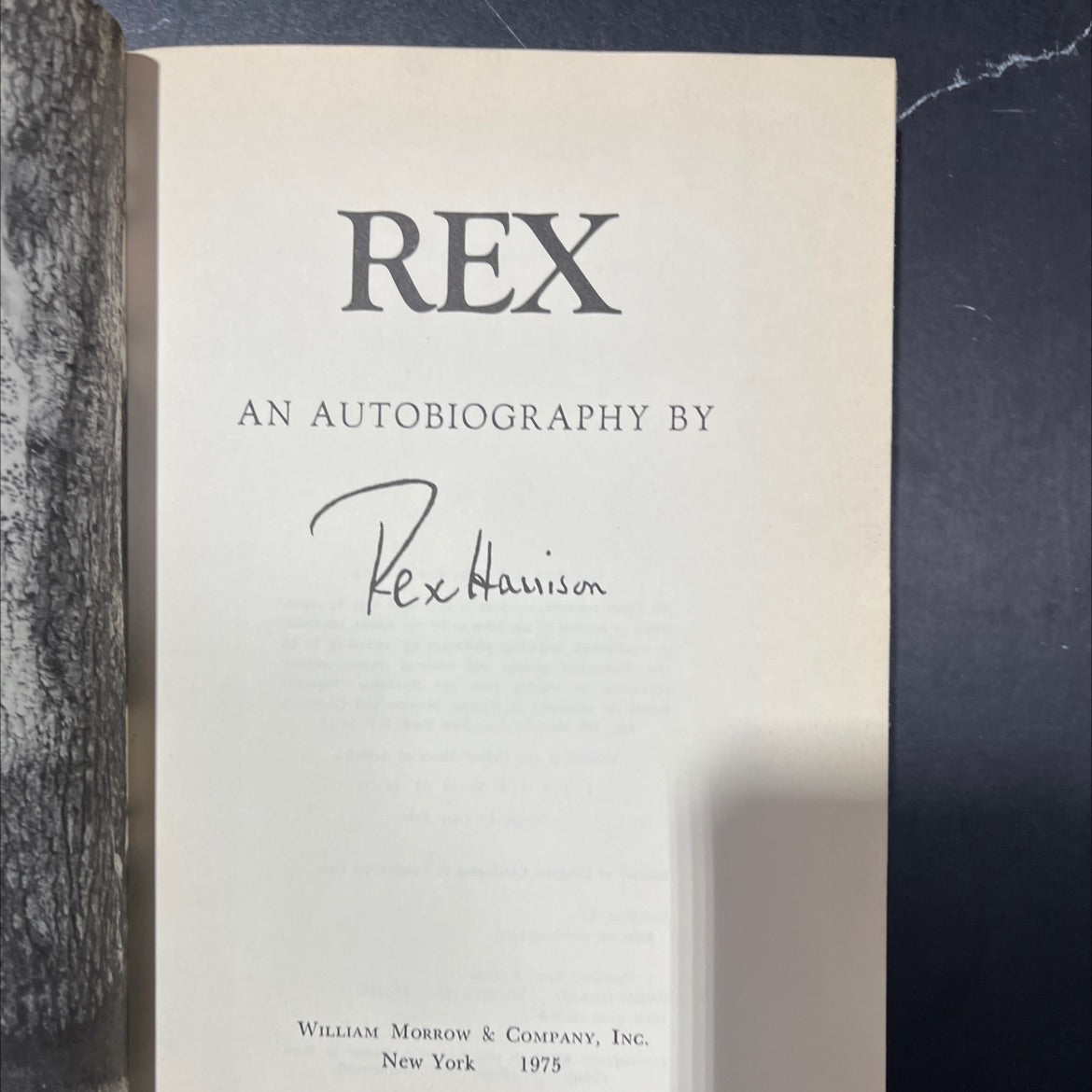 rex an autobiography book, by Rex Harrison, 1975 Hardcover image 2