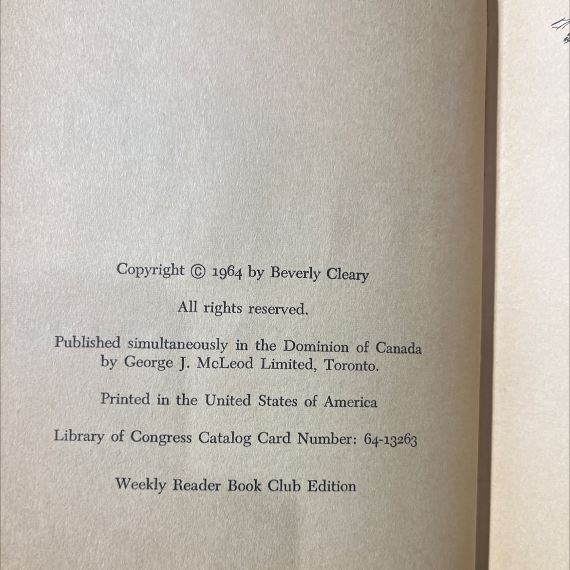 ribsy book, by beverly cleary, 1964 Hardcover image 3