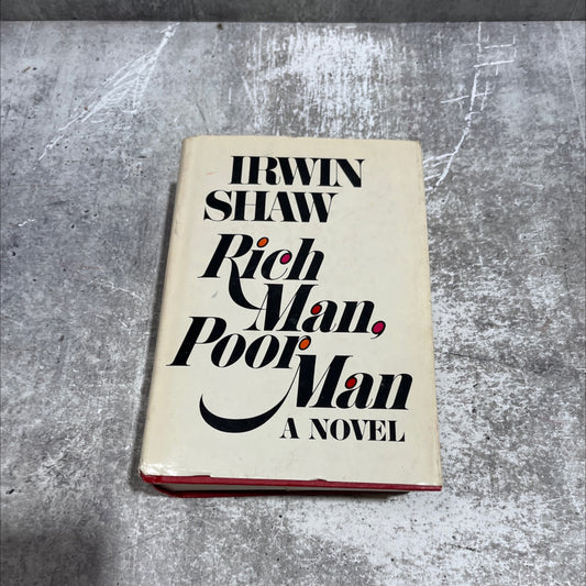 rich man, poor man book, by irwin shaw, 1970 Hardcover image 1