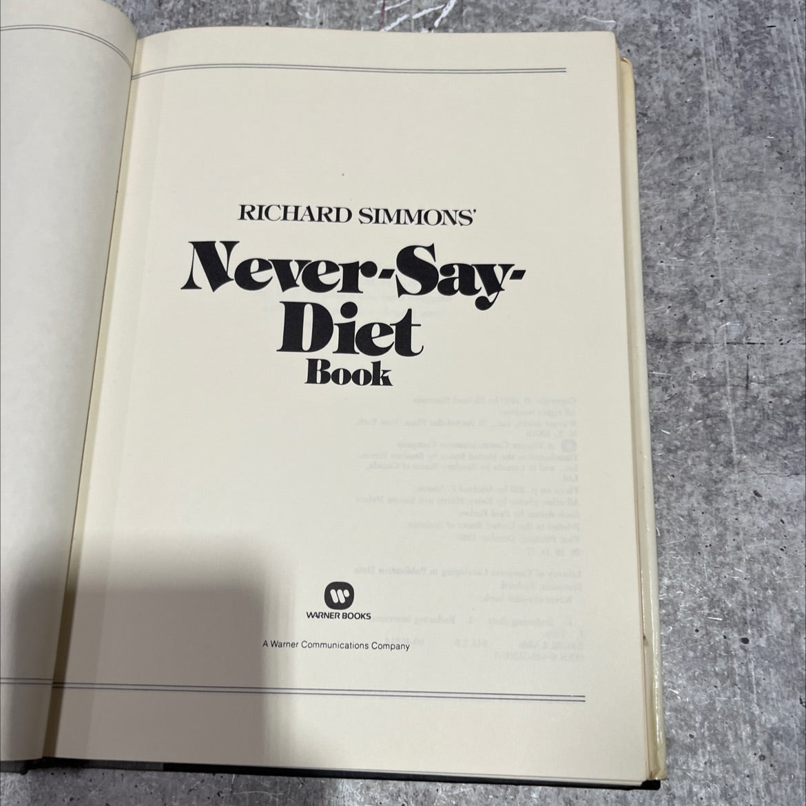 richard simmons' never say diet book book, by Richard Simmons, 1980 Hardcover image 2