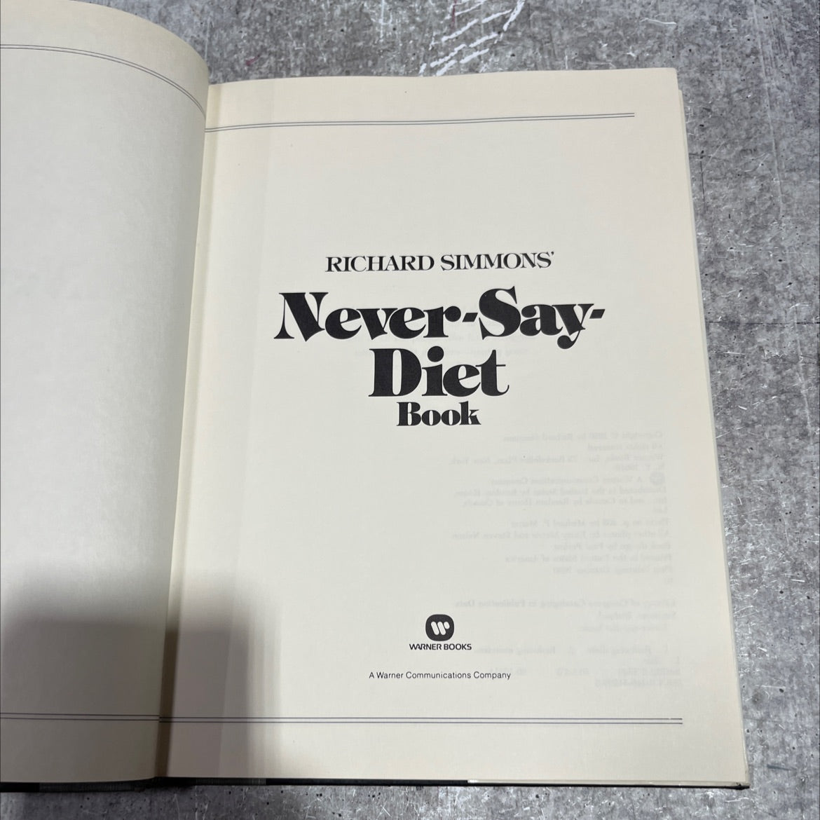 richard simmons never-say-diet book book, by Richard Simmons, 1980 Hardcover image 2