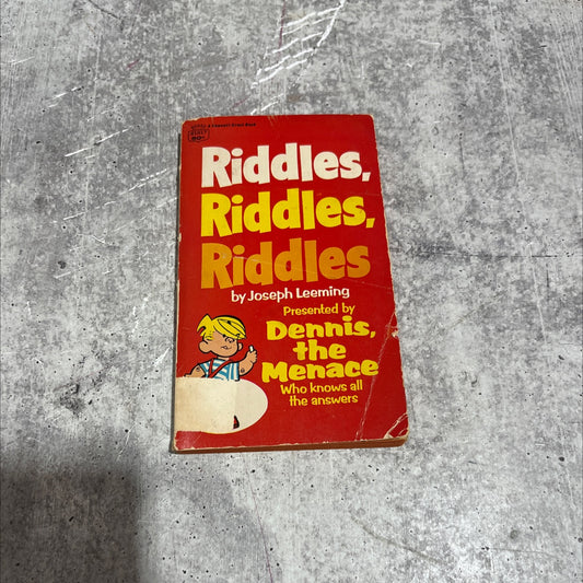 riddles, riddles, riddles book, by joseph leeming, 1967 Paperback image 1