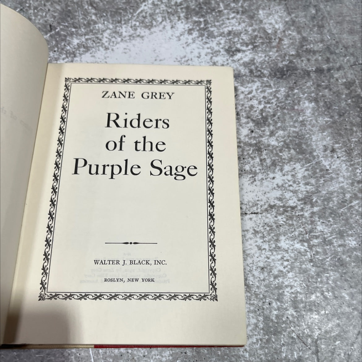 riders of the purple sage book, by zane grey, 1940 Hardcover image 2