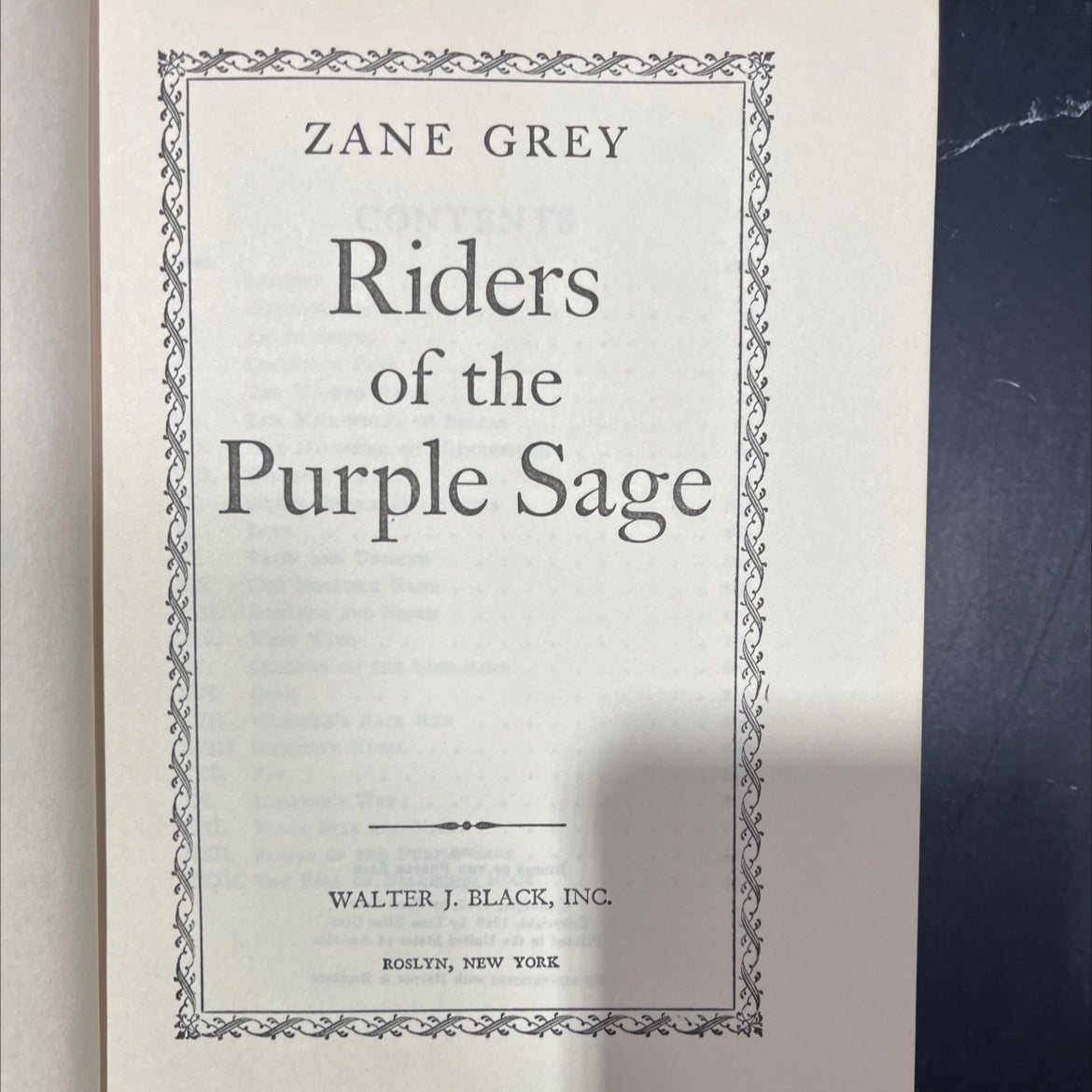 riders of the purple sage book, by zane grey, 1940 Hardcover image 2