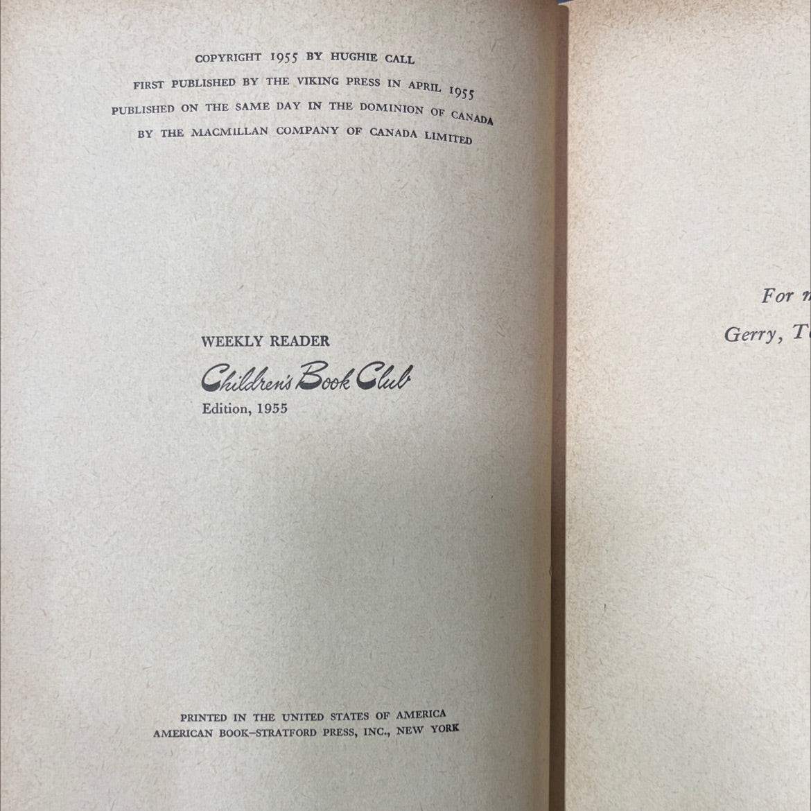 rising arrow book, by hughie call, 1955 Hardcover image 3