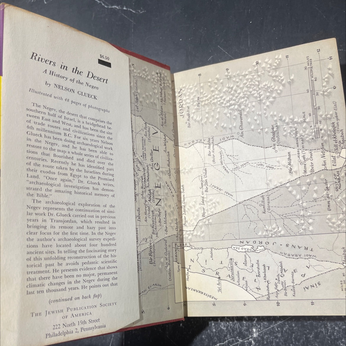 rivers in the desert a history of the negev book, by nelson glueck, 1959 Hardcover image 4