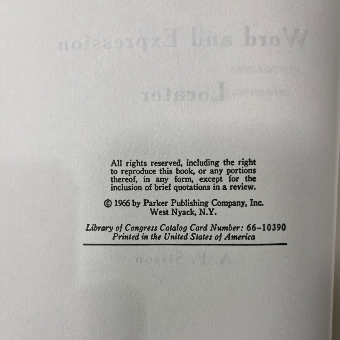 rms locater dictionary sisson's word and expression locater book, by a. f. sisson, 1966 Hardcover image 3
