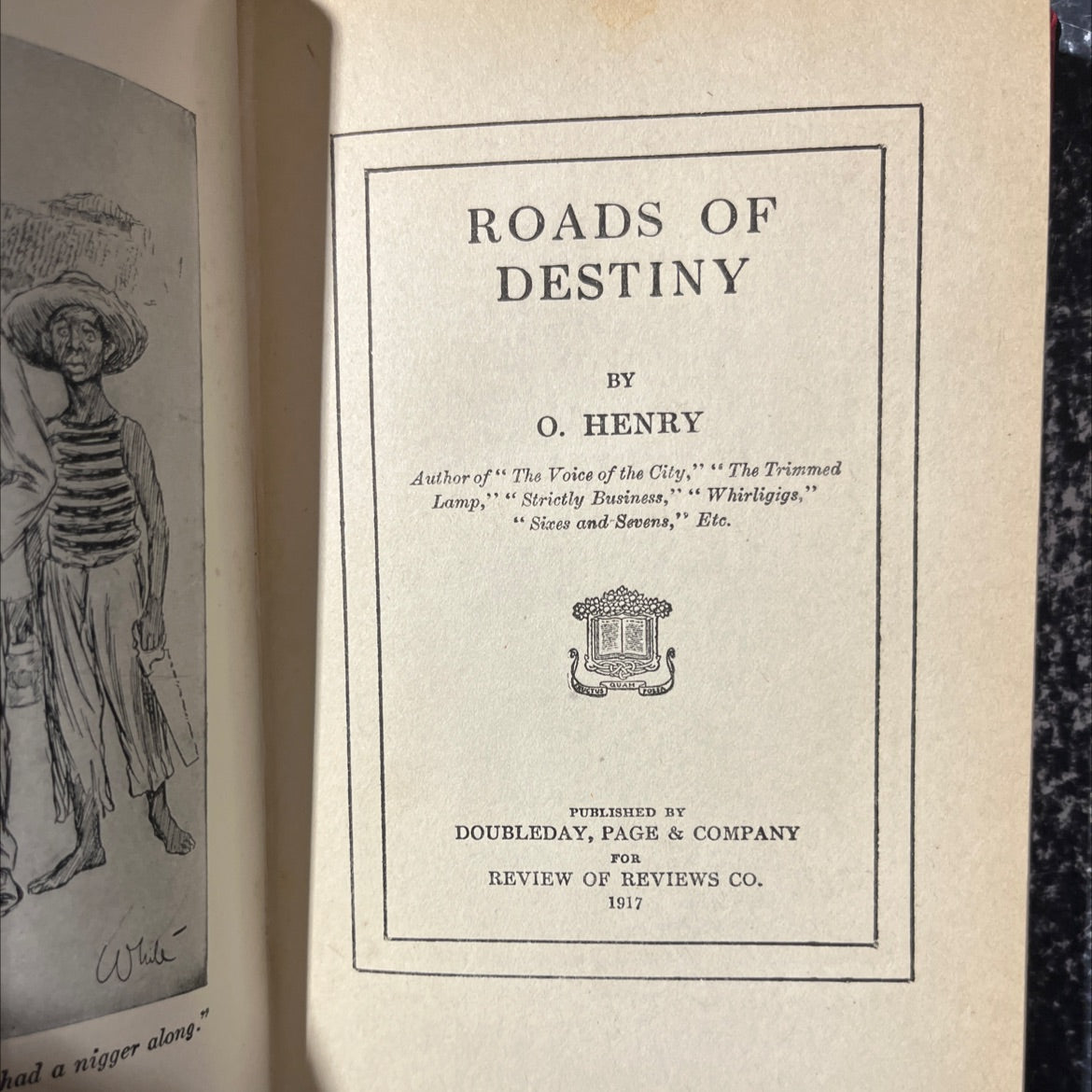 roads of destiny book, by o. henry, 1917 Leather image 2