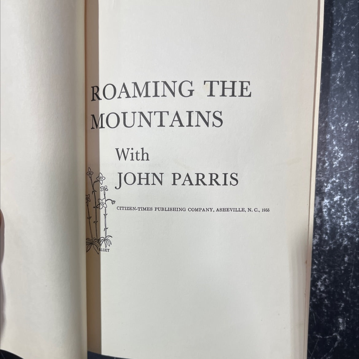 roaming the mountains book, by john parris, 1955 Hardcover image 2