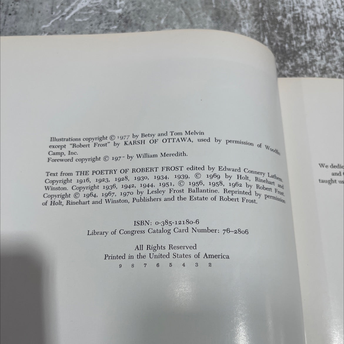 robert frost country book, by betsy and tom melvin, 1977 Hardcover image 3