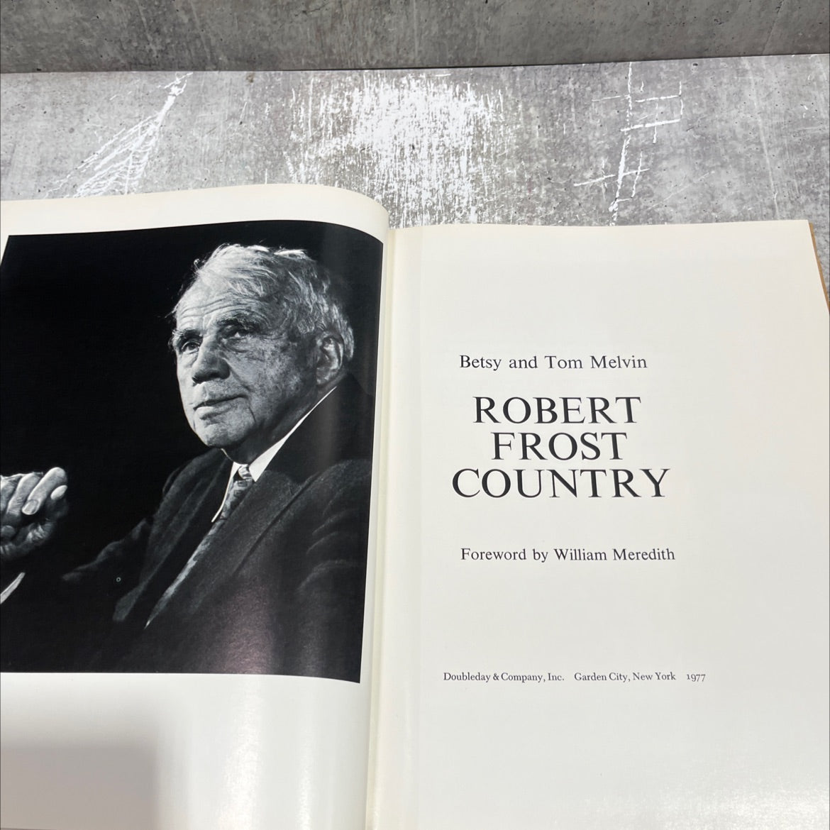 robert frost country book, by betsy and tom melvin, 1977 Hardcover image 2