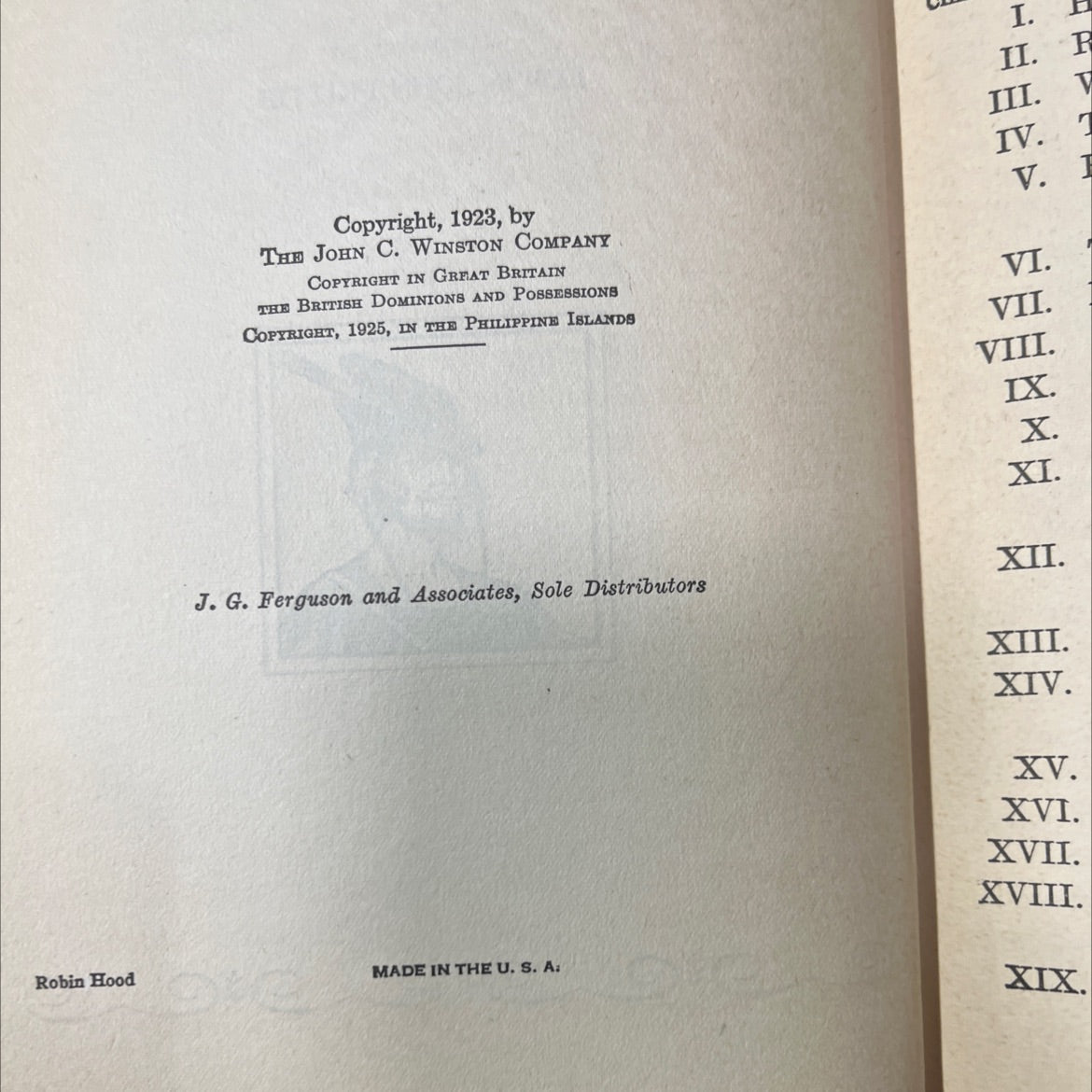 robin hood book, by unknown, 1925 Hardcover image 3