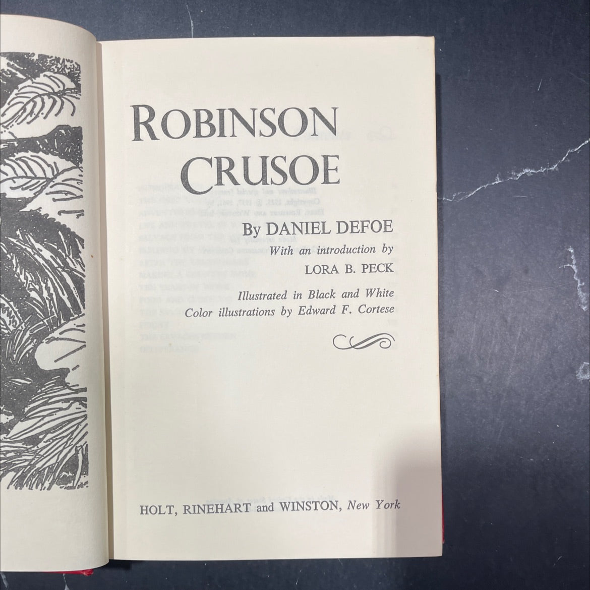 robinson crusoe book, by daniel defoe, 1961 Hardcover image 2