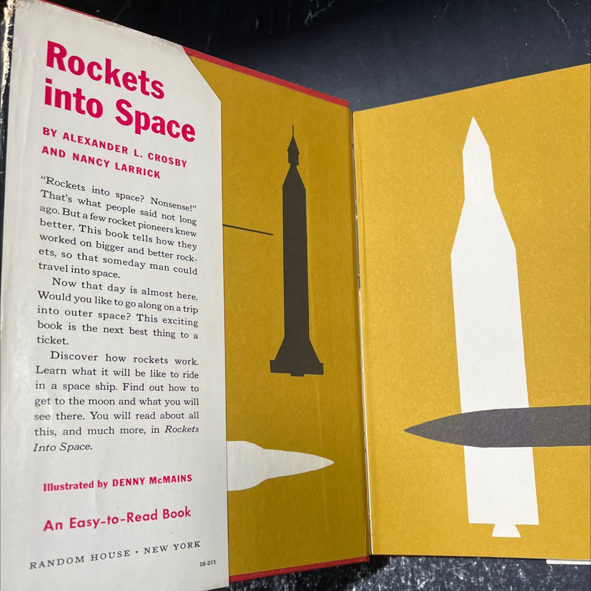 rockets into space book, by Alexander L. Crosby and Nancy Larrick, 1959 Hardcover image 4