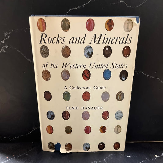 rocks and minerals of the western united states book, by elsie hanauer, 1976 Hardcover image 1