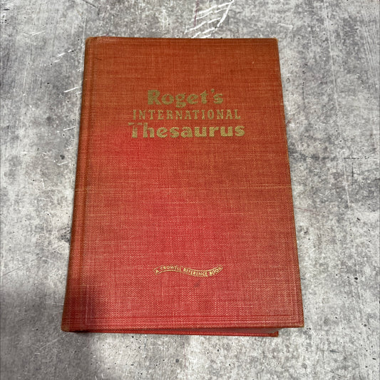 roget's international thesaurus book, by hendrik, 1954 Hardcover image 1