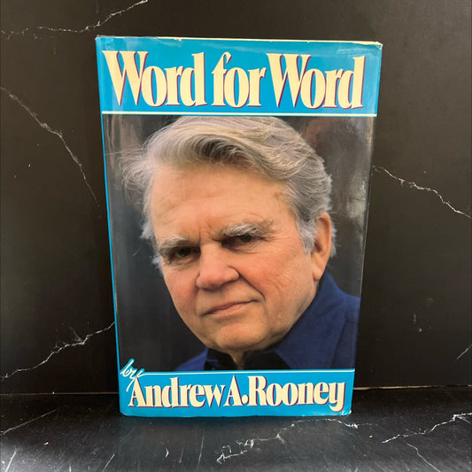 word for word book, by andrew a. rooney, 1986 Hardcover image 1