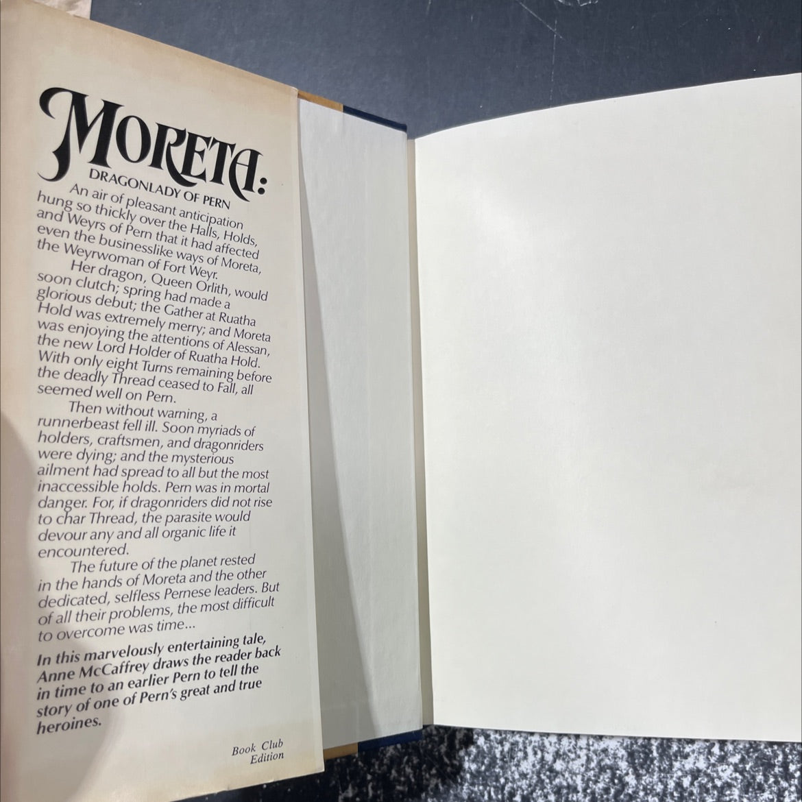 rom moreta: dragonlady of pern book, by Anne McCaffrey, 1983 Hardcover image 4