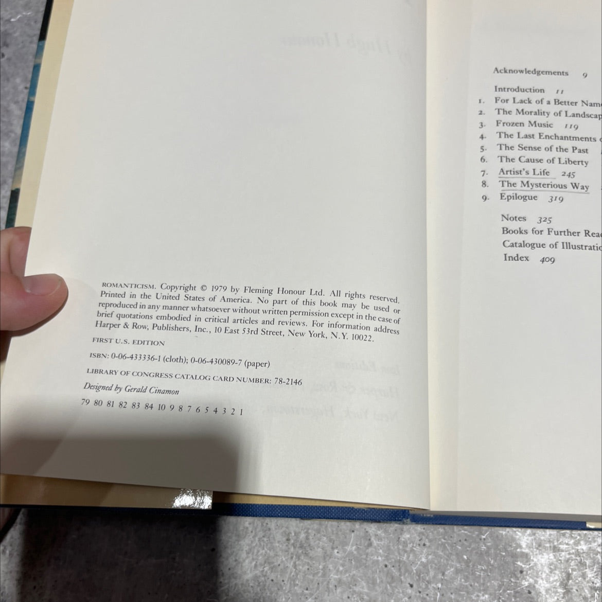 romanticism book, by hugh honour, 1979 Hardcover image 3