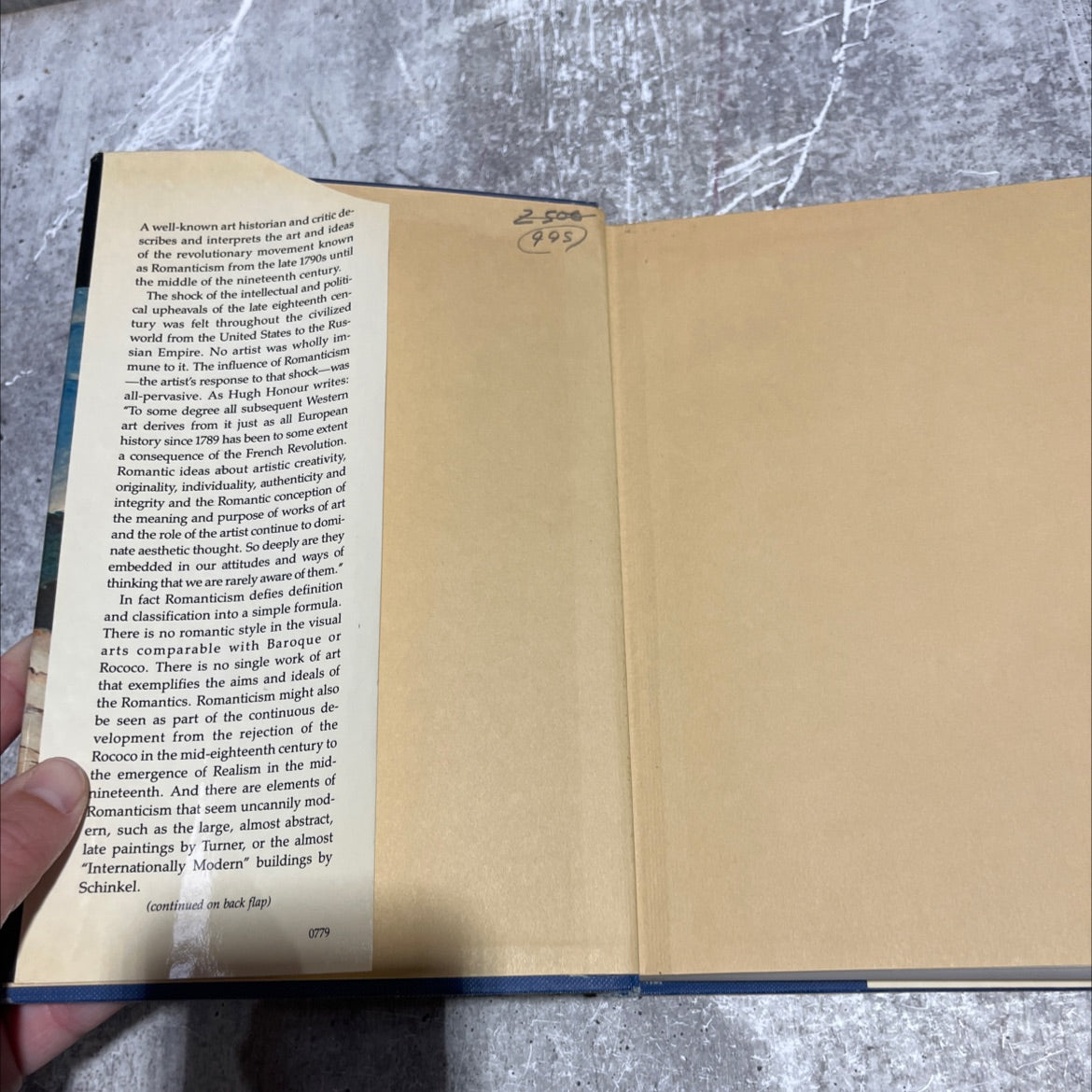 romanticism book, by hugh honour, 1979 Hardcover image 4