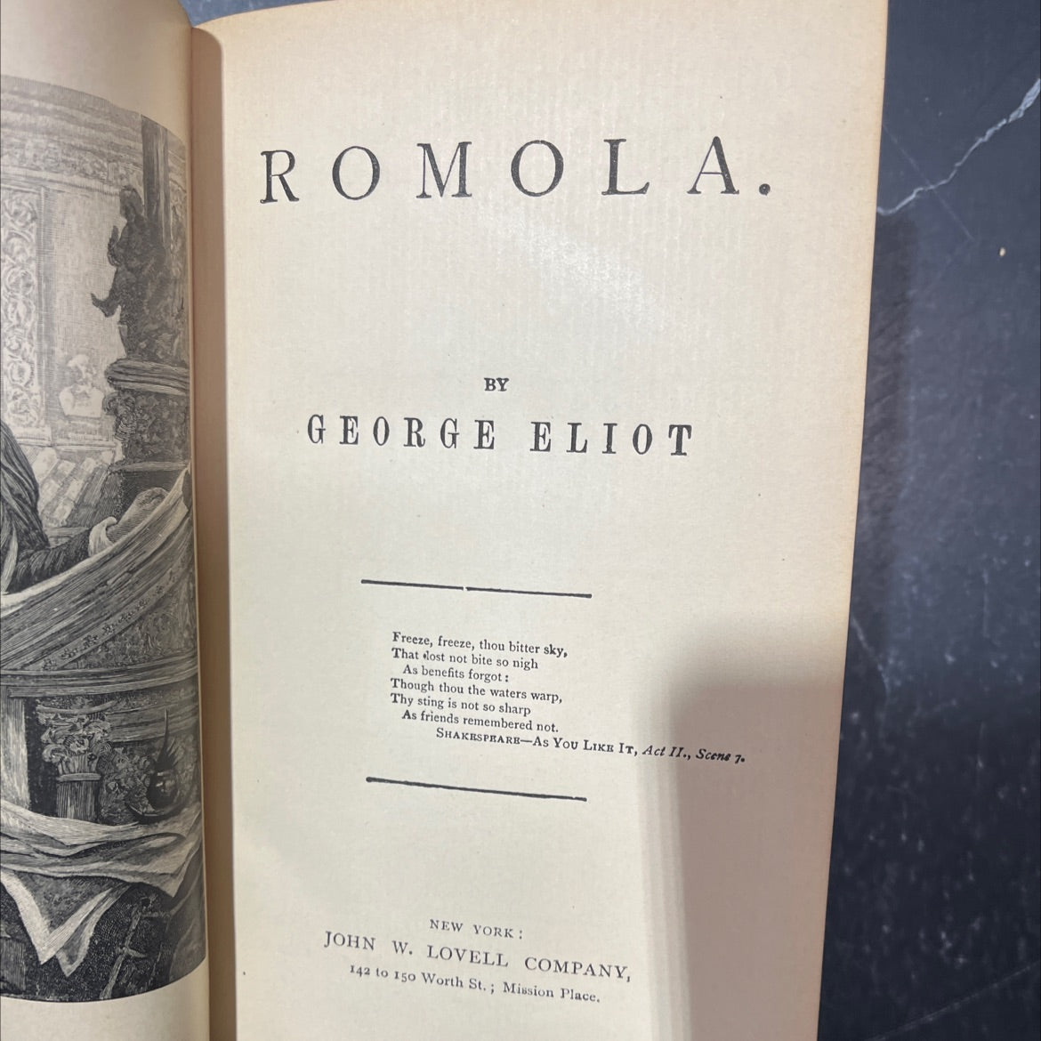 romola book, by george eliot, 1970 Hardcover image 3