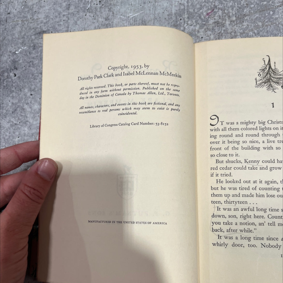room at the inn book, by clark mcmeekin, 1953 Hardcover image 3