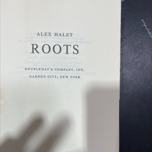 roots book, by alex haley, 1976 Hardcover image 2