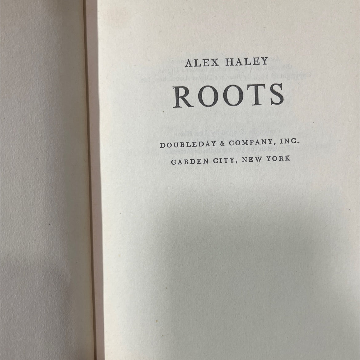 roots book, by alex haley, 1976 Hardcover image 2