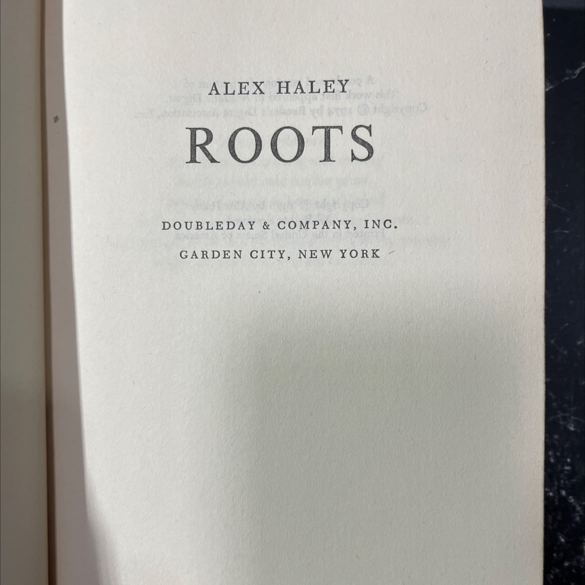roots book, by alex haley, 1976 Hardcover image 2