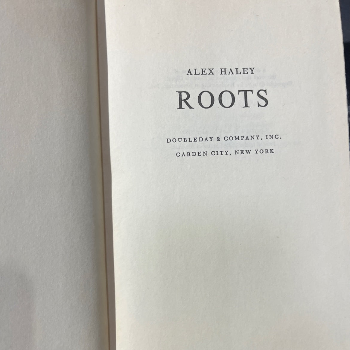 roots book, by Alex Haley, 1976 Hardcover image 2