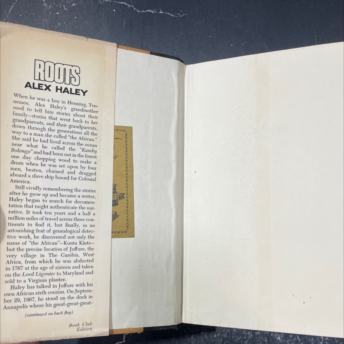 roots book, by alex haley, 1976 Hardcover image 4