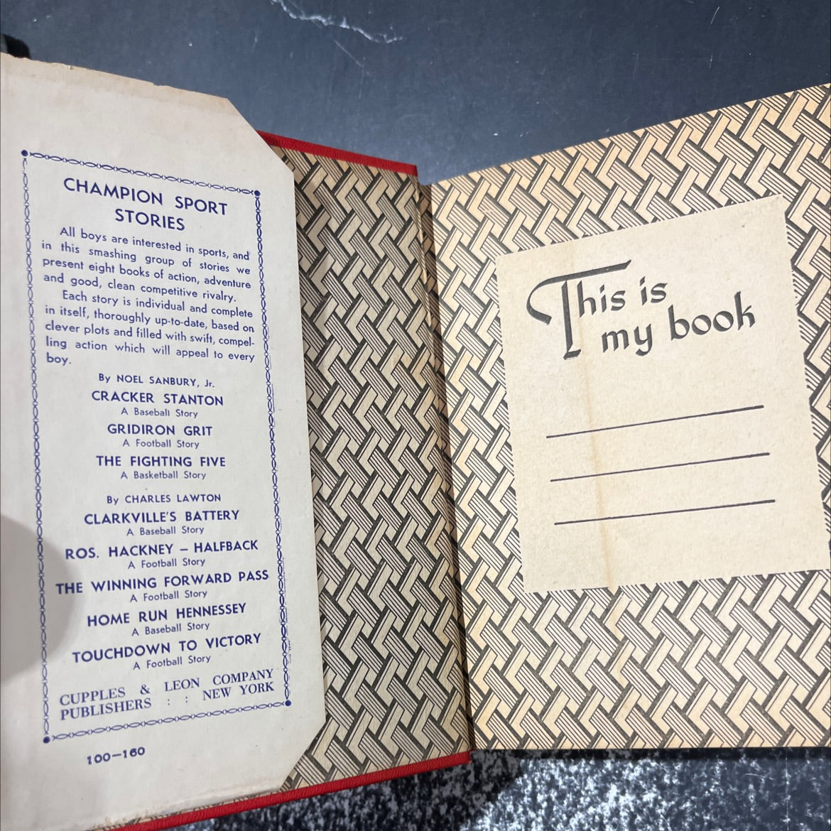 ros hackney halfback book, by charles lawton, 1937 Hardcover image 4