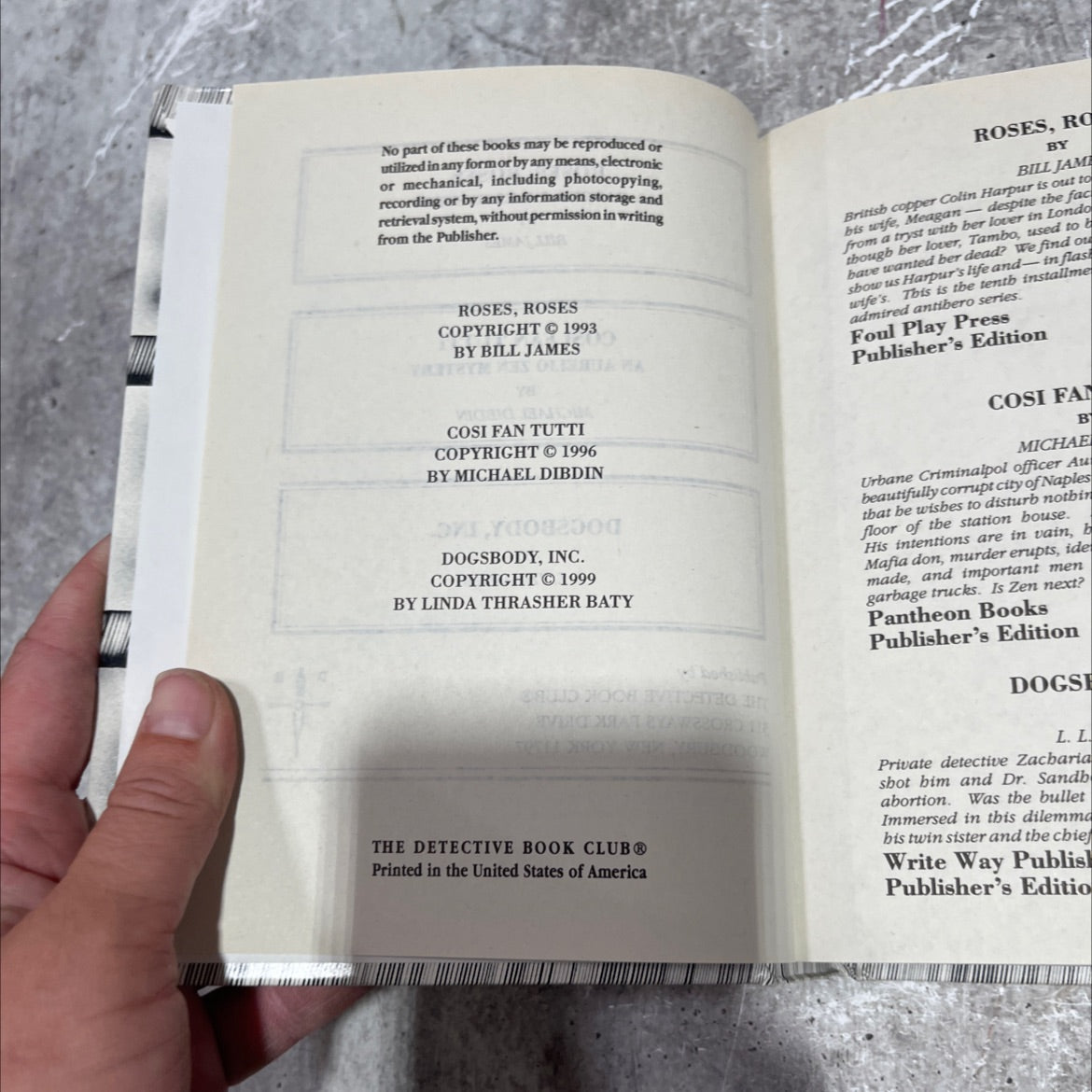 roses, roses book, by bill james, 1993 Hardcover image 3