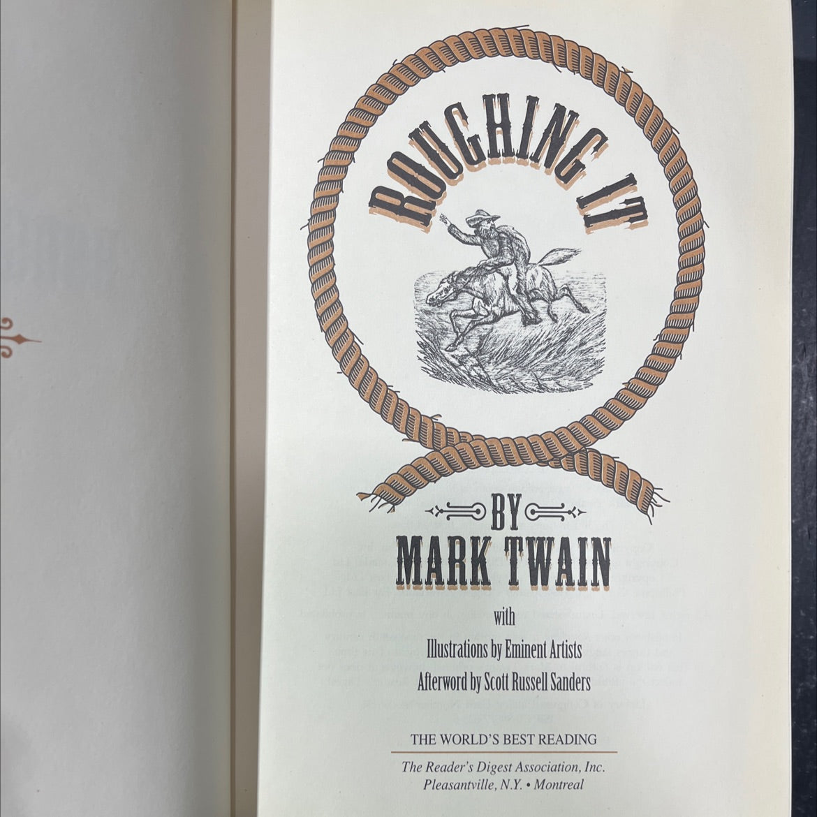 roughing it book, by mark twain, 1994 Hardcover image 2
