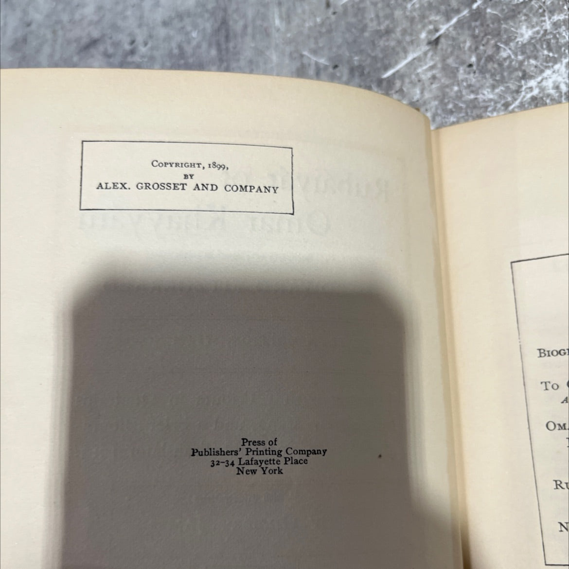 rubáiyát of omar khayyám rendered into english verse book, by edward fitzgerald, 1899 Hardcover image 3