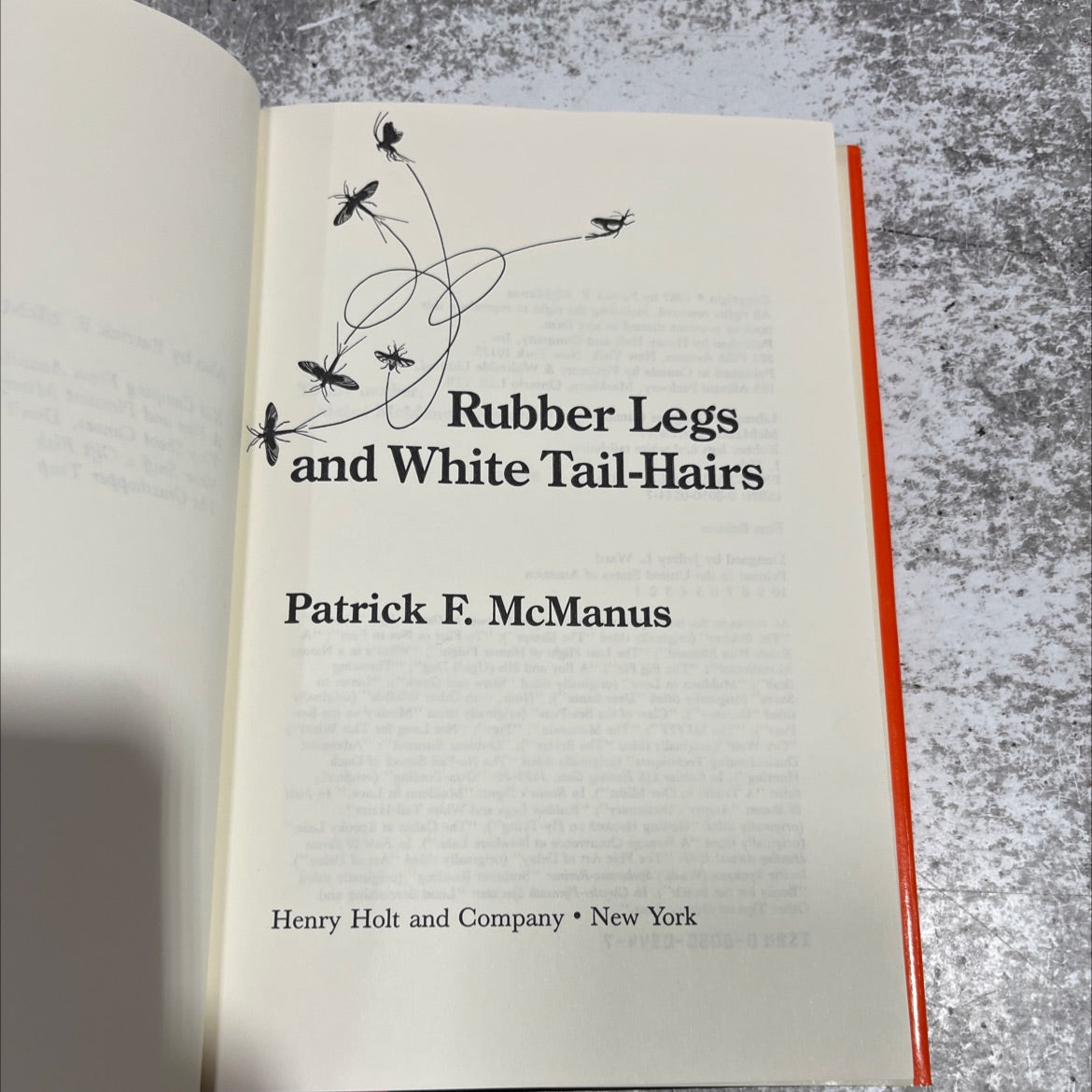 rubber legs and white tail-hairs book, by Patrick F. McManus, 1987 Hardcover image 2