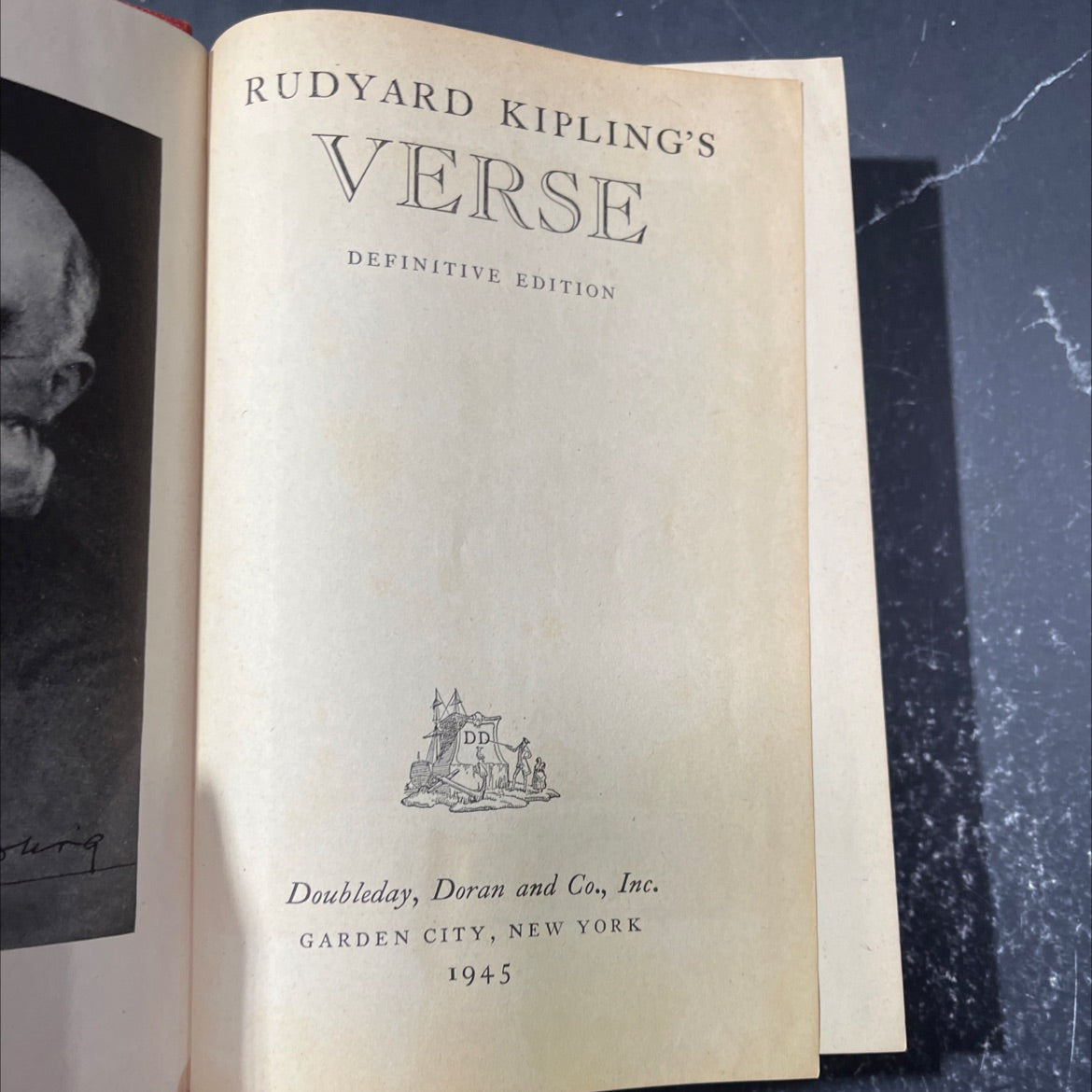 rudyard kipling's verse definitive edition book, by rudyard kipling, 1945 Hardcover image 2