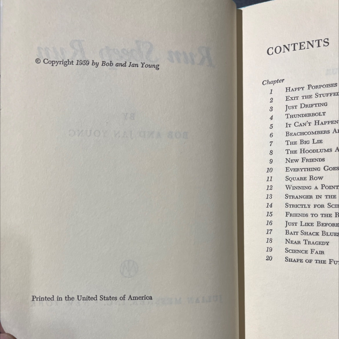 run sheep run book, by Bob and Jan Young, 1959 Hardcover image 3