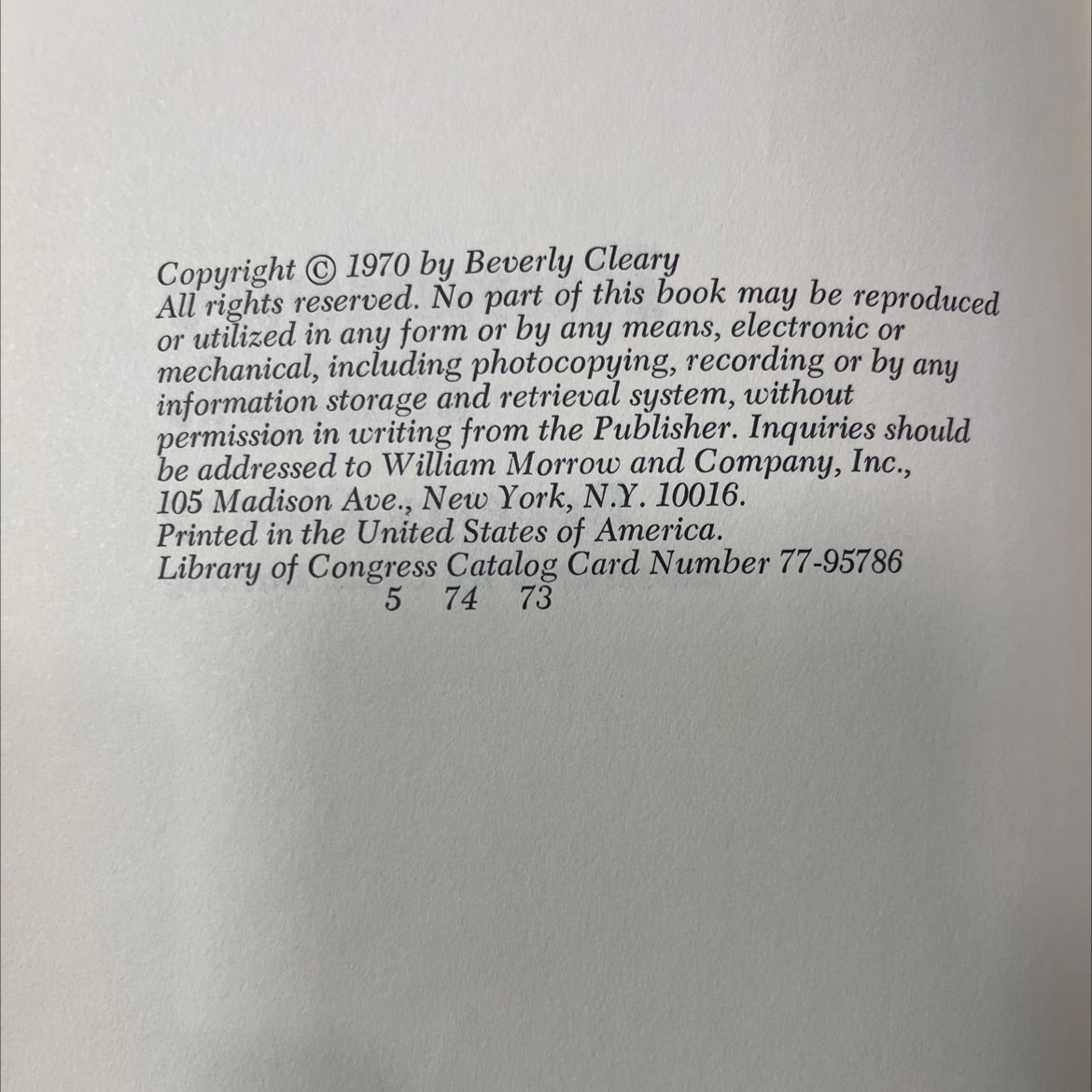 runaway ralph book, by beverly cleary, 1970 Hardcover image 3