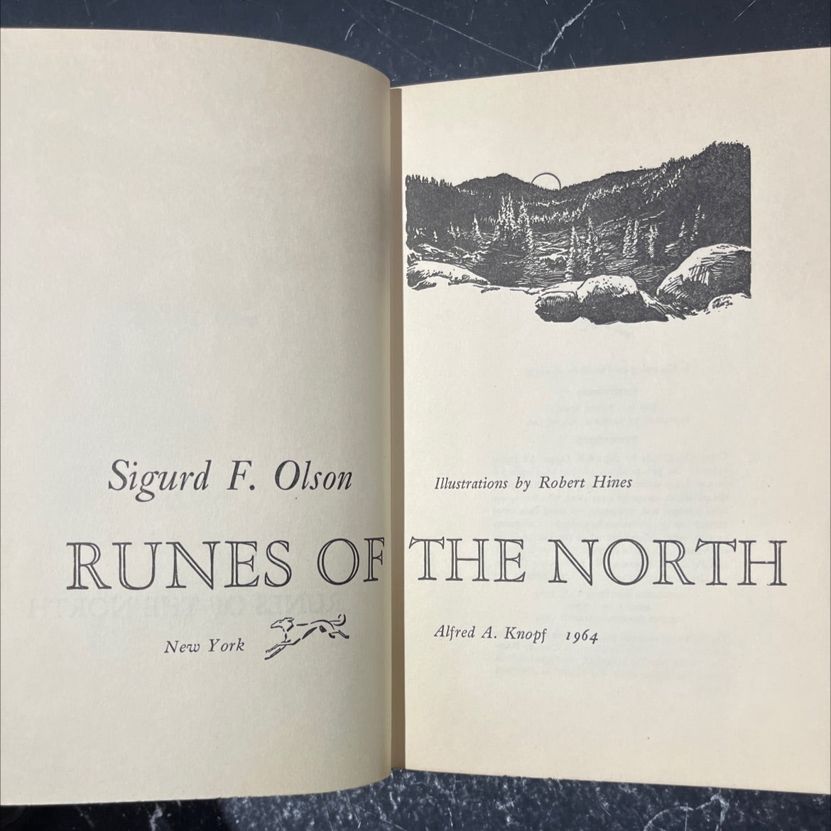 runes of the north book, by Sigurd F. Olson, 1964 Hardcover image 2