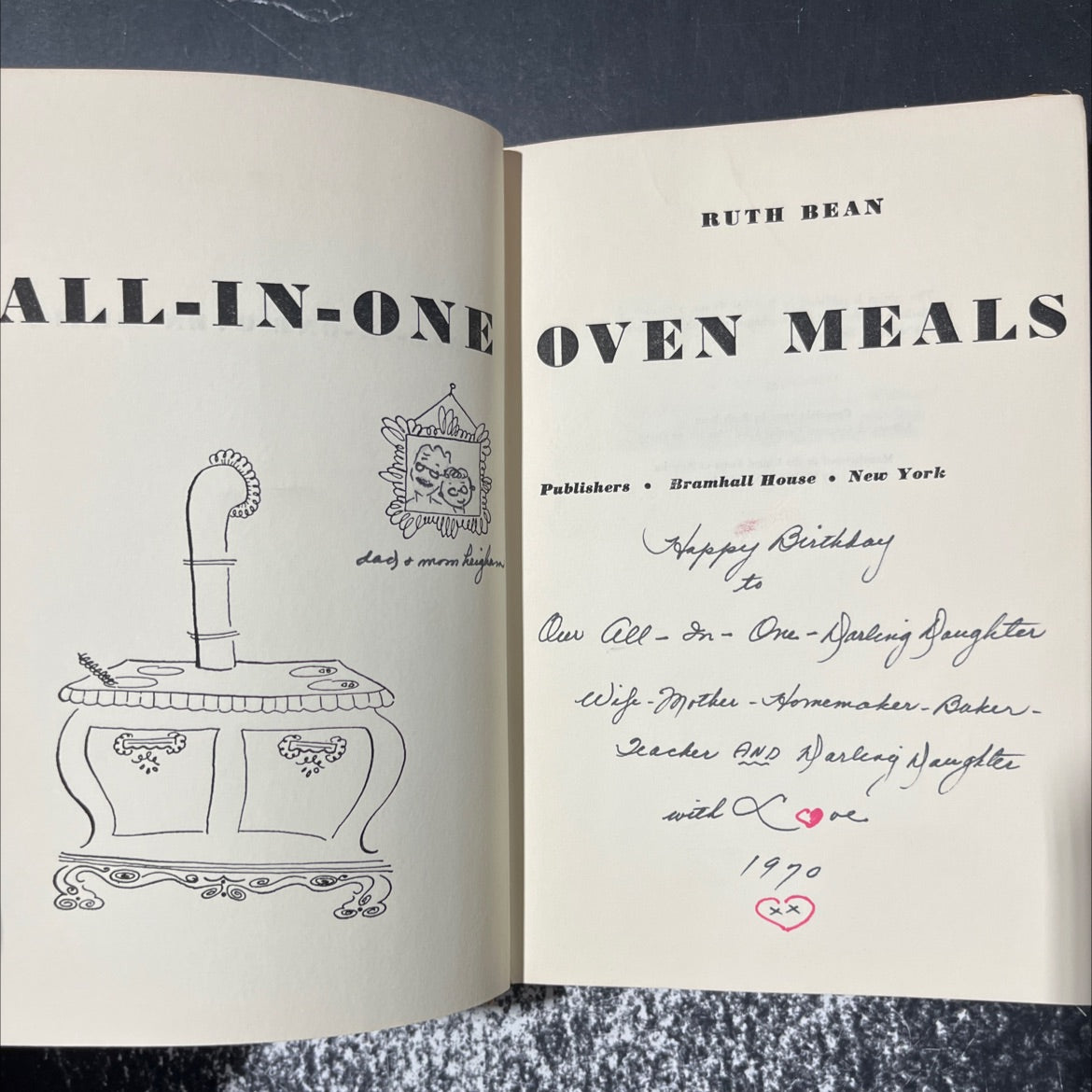 ruth bean all-in-one oven meals book, by Ruth Bean, 1970 Hardcover image 2