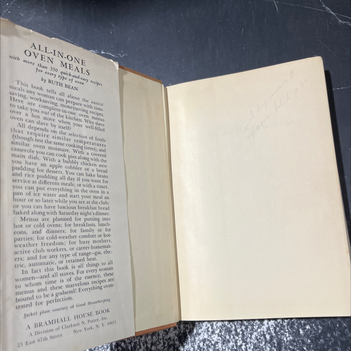 ruth bean all-in-one oven meals book, by Ruth Bean, 1970 Hardcover image 4