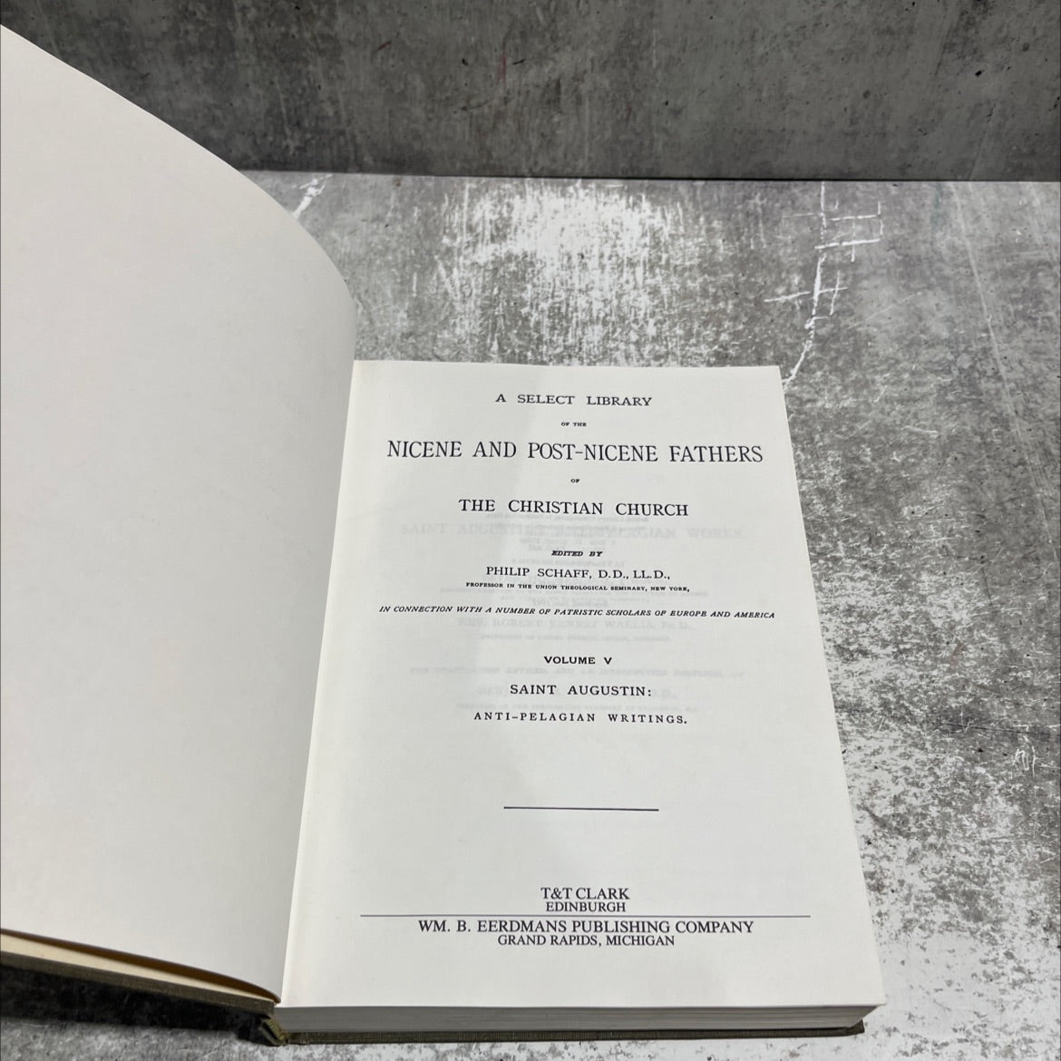 saint augustin: anti-pelagian writings book, by philip schaff, 1991 Hardcover image 2