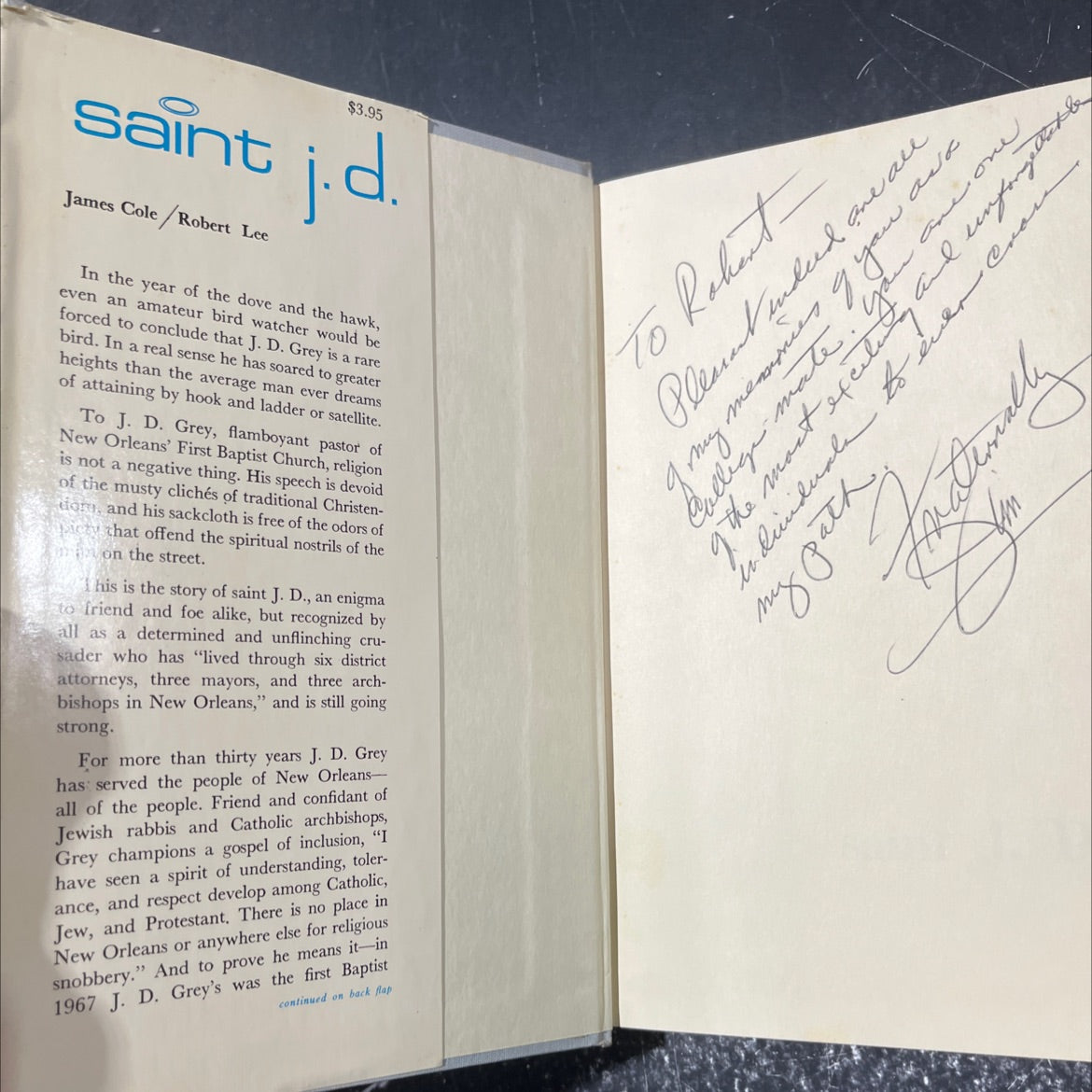 saint j. d. book, by James Cole and Robert Lee, 1969 Hardcover image 4