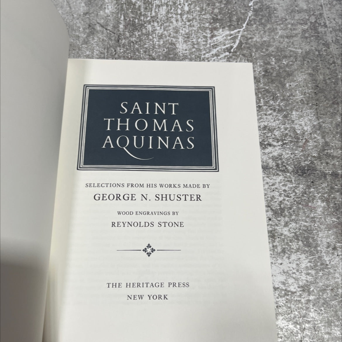 saint thomas aquinas selections from his works book, by thomas aquinas, 1971 Hardcover image 2