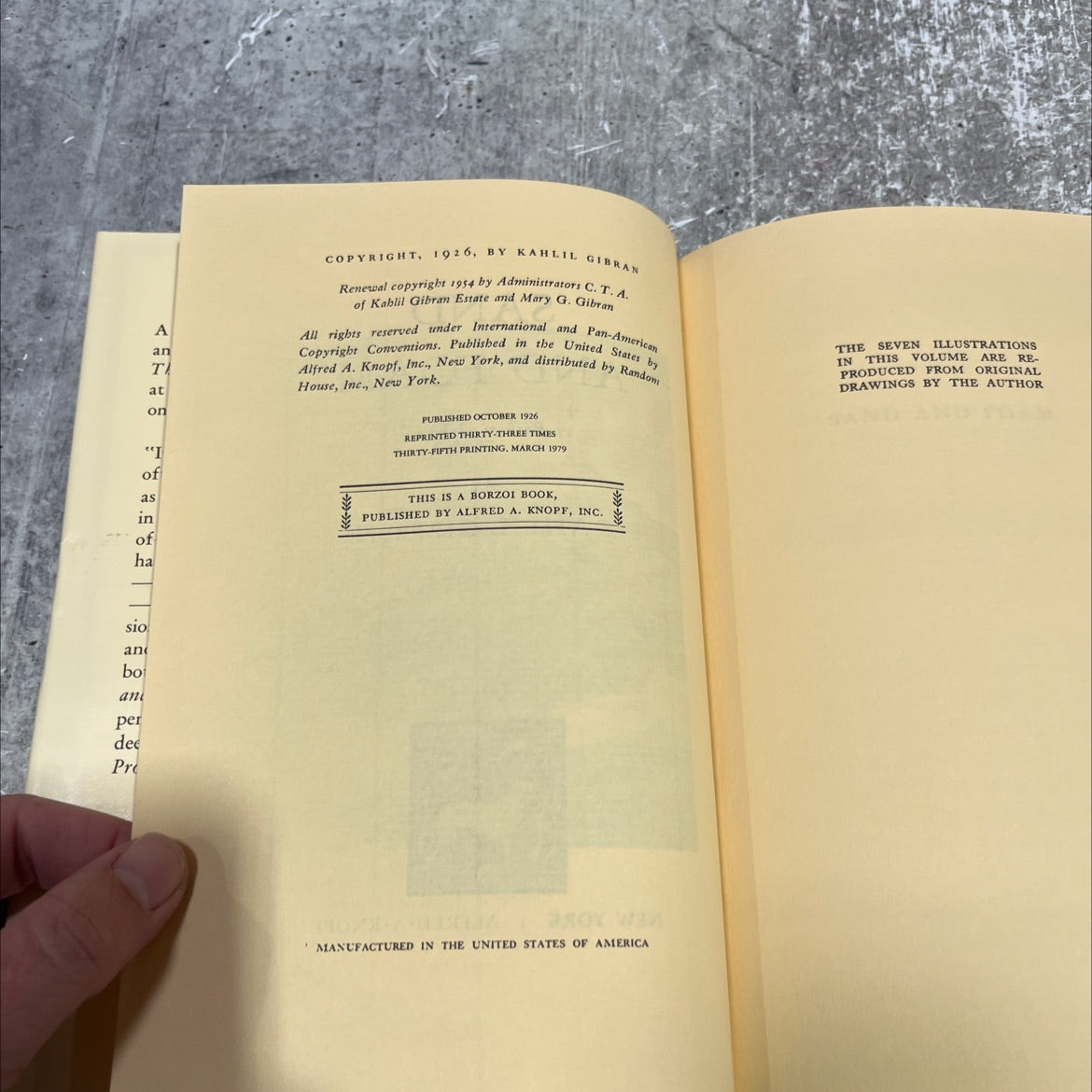 sand and foam a book of aphorisms book, by kahlil gibran, 1979 Hardcover image 3