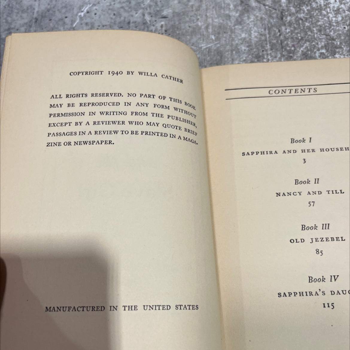 sapphira and the slave girl book, by willa cather, 1940 Hardcover image 3