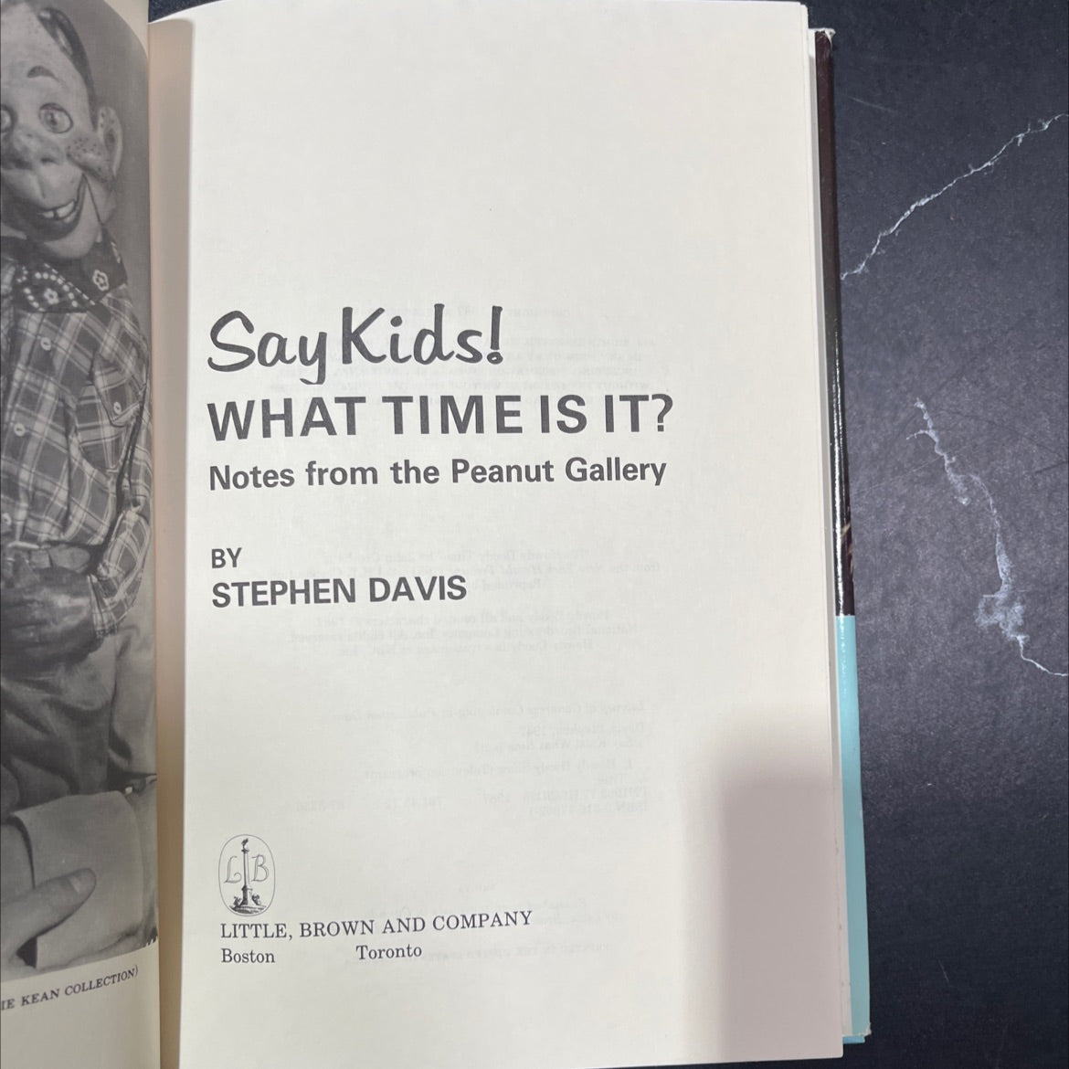 say kids! what time is it? notes from the peanut gallery book, by stephen davis, 1987 Hardcover image 2